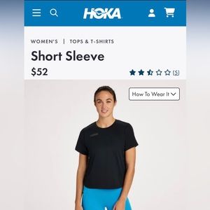 Hoka short sleeve tee running hiking